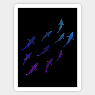 Spectral Shark School Sticker